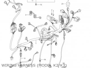 WIRING HARNESS (MODEL K2/K3) - DL1000 VSTROM 2002 (K2) USA (E03)