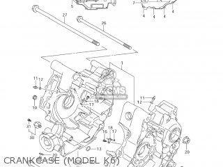 CRANKCASE (MODEL K6) - DL1000 VSTROM 2003 (K3) USA (E03)