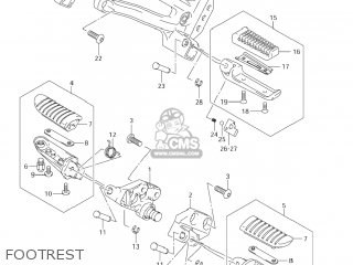 FOOTREST - DL1000 VSTROM 2003 (K3) USA (E03)