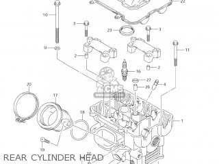 REAR CYLINDER HEAD - DL1000 VSTROM 2003 (K3) USA (E03)