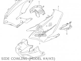SIDE COWLING (MODEL K4/K5) - DL1000 VSTROM 2003 (K3) USA (E03)