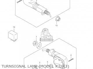 TURNSIGNAL LAMP (MODEL K2/K3) - DL1000 VSTROM 2003 (K3) USA (E03)
