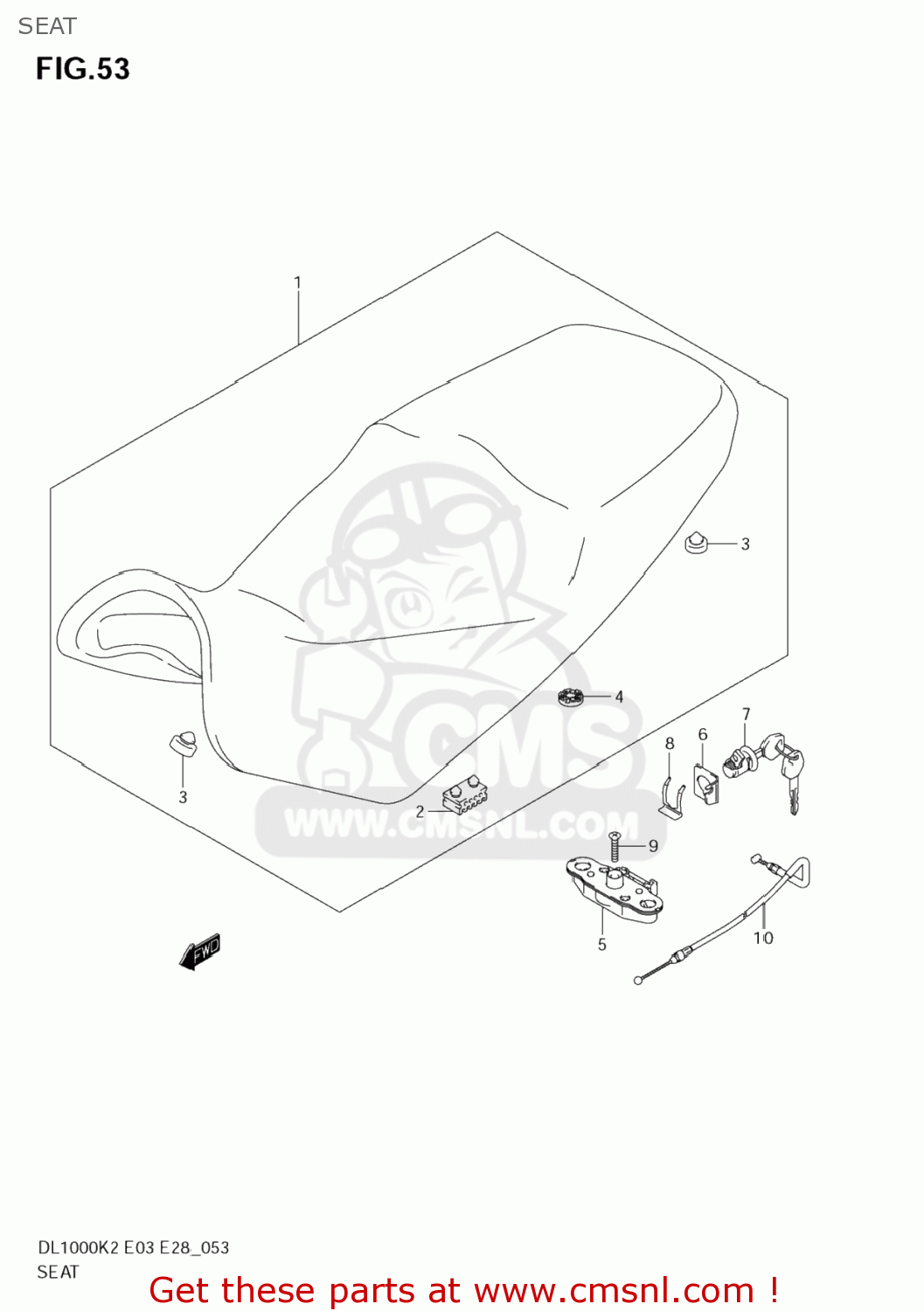 SEAT DL1000 VSTROM 2004 (K4) USA (E03)