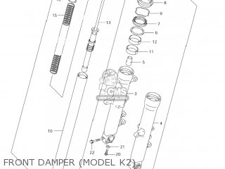 FRONT DAMPER (MODEL K2) - DL1000 VSTROM 2004 (K4) USA (E03)