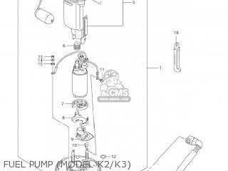 FUEL PUMP (MODEL K2/K3) - DL1000 VSTROM 2004 (K4) USA (E03)