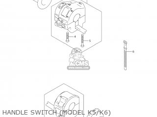 HANDLE SWITCH (MODEL K5/K6) - DL1000 VSTROM 2004 (K4) USA (E03)