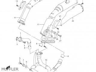 MUFFLER - DL1000 VSTROM 2004 (K4) USA (E03)