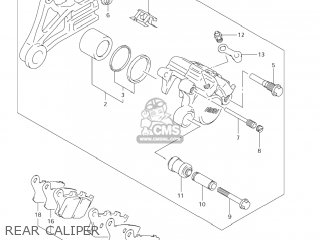 REAR CALIPER - DL1000 VSTROM 2004 (K4) USA (E03)