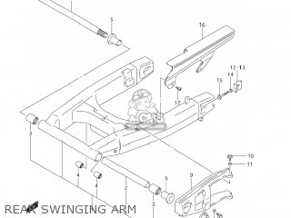 REAR SWINGING ARM - DL1000 VSTROM 2005 (K5) USA (E03)
