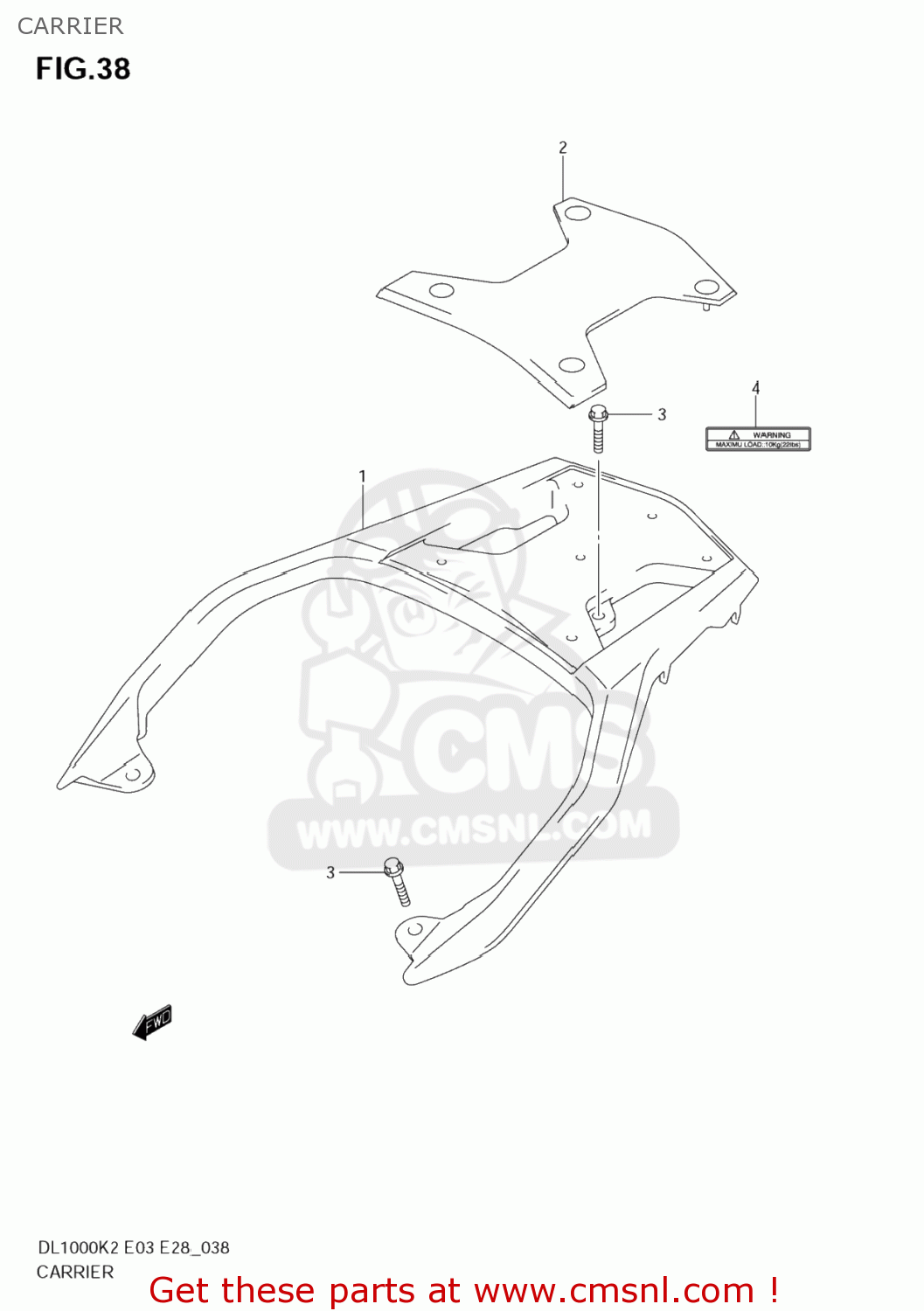 CARRIER DL1000 VSTROM 2006 (K6) USA (E03)