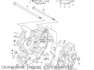 CRANKCASE (MODEL K2/K3/K4/K5) - DL1000 VSTROM 2006 (K6) USA (E03)
