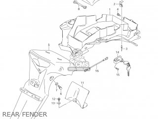 REAR FENDER - DL1000 VSTROM 2006 (K6) USA (E03)
