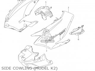 SIDE COWLING (MODEL K2) - DL1000 VSTROM 2006 (K6) USA (E03)
