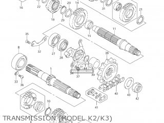 TRANSMISSION (MODEL K2/K3) - DL1000 VSTROM 2006 (K6) USA (E03)