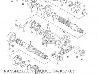TRANSMISSION (MODEL K4/K5/K6) - DL1000 VSTROM 2006 (K6) USA (E03)