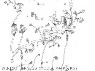 WIRING HARNESS (MODEL K4/K5/K6) - DL1000 VSTROM 2006 (K6) USA (E03)