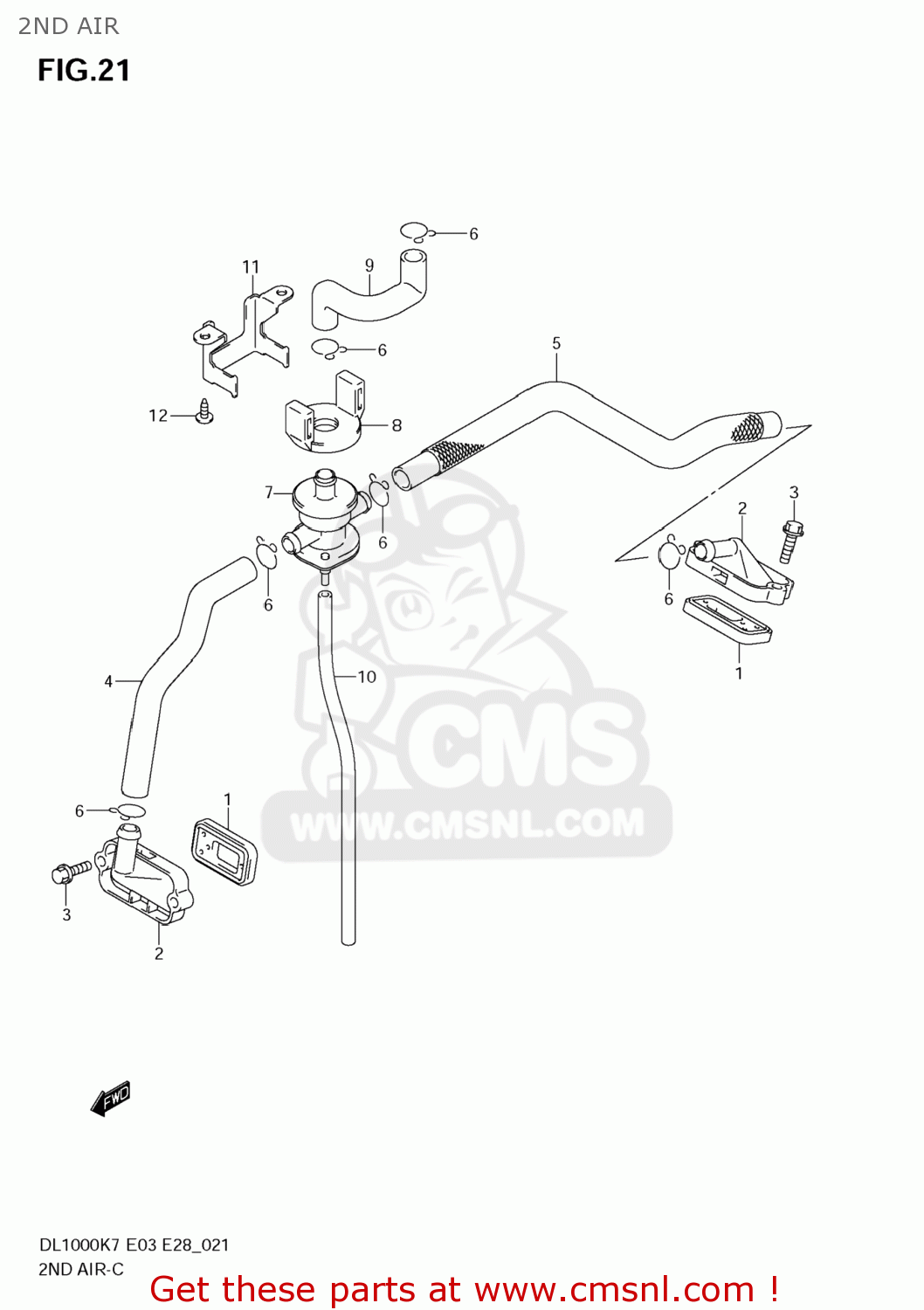 2ND AIR DL1000 VSTROM 2007 (K7) USA (E03)