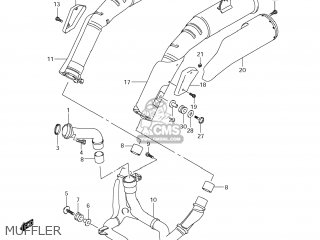 MUFFLER - DL1000 VSTROM 2007 (K7) USA (E03)