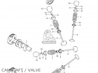 CAMSHAFT / VALVE - DL1000 VSTROM 2008 (K8) USA (E03)