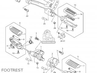 FOOTREST - DL1000 VSTROM 2008 (K8) USA (E03)