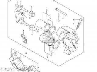 FRONT CALIPER - DL1000 VSTROM 2008 (K8) USA (E03)