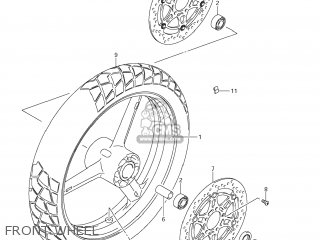 FRONT WHEEL - DL1000 VSTROM 2008 (K8) USA (E03)