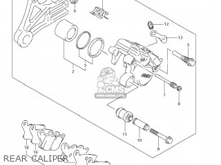 REAR CALIPER - DL1000 VSTROM 2008 (K8) USA (E03)