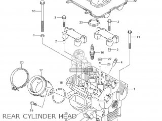REAR CYLINDER HEAD - DL1000 VSTROM 2008 (K8) USA (E03)