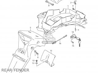 REAR FENDER - DL1000 VSTROM 2008 (K8) USA (E03)
