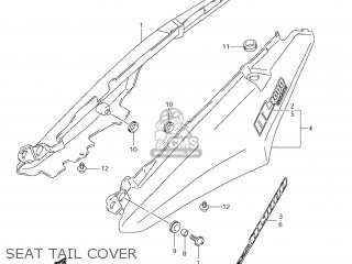 SEAT TAIL COVER - DL1000 VSTROM 2008 (K8) USA (E03)