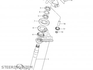 STEERING STEM - DL1000 VSTROM 2009 (K9) USA (E03)