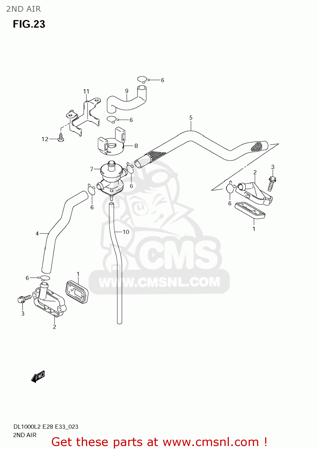 2ND AIR DL1000 VSTROM 2012 (L2) USA (E03)