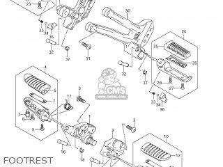 FOOTREST - DL1000 VSTROM 2012 (L2) USA (E03)