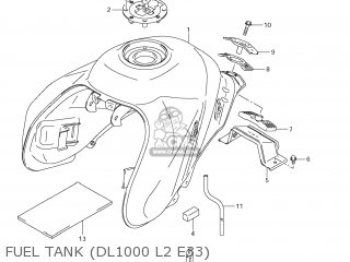 FUEL TANK (DL1000 L2 E33) - DL1000 VSTROM 2012 (L2) USA (E03)