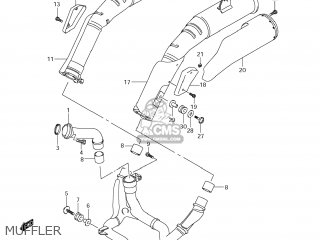 MUFFLER - DL1000 VSTROM 2012 (L2) USA (E03)