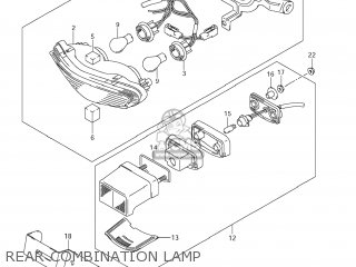 REAR COMBINATION LAMP - DL1000 VSTROM 2012 (L2) USA (E03)