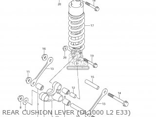 REAR CUSHION LEVER (DL1000 L2 E33) - DL1000 VSTROM 2012 (L2) USA (E03)