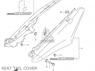 SEAT TAIL COVER - DL1000 VSTROM 2012 (L2) USA (E03)