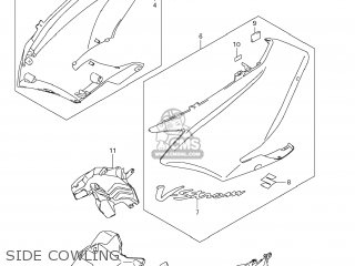 SIDE COWLING - DL1000 VSTROM 2012 (L2) USA (E03)