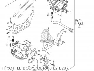 THROTTLE BODY (DL1000 L2 E28) - DL1000 VSTROM 2012 (L2) USA (E03)