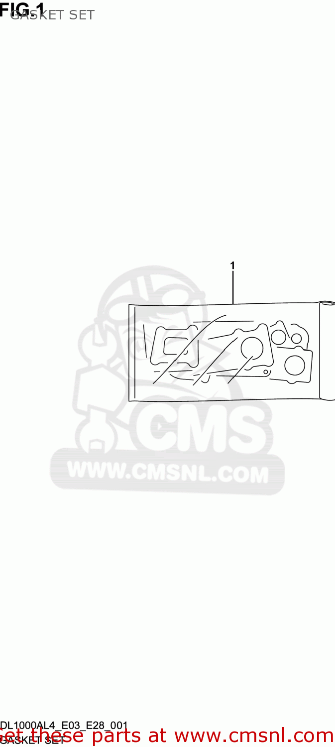 GASKET SET DL1000A VSTROM 2014 (L4) USA (E03)