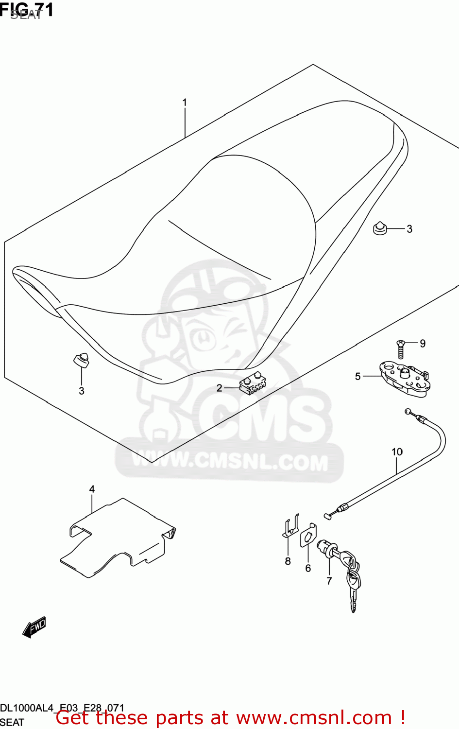 SEAT DL1000A VSTROM 2014 (L4) USA (E03)