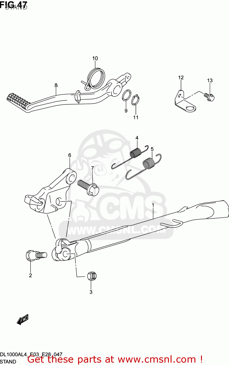 STAND DL1000A VSTROM 2014 (L4) USA (E03)