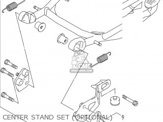 CENTER STAND SET (OPTIONAL) - DL1000A VSTROM 2014 (L4) USA (E03)