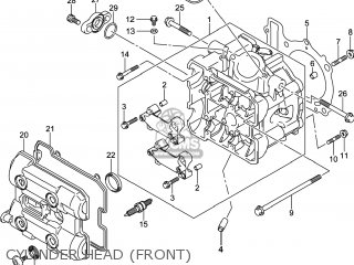 CYLINDER HEAD (FRONT) - DL1000A VSTROM 2014 (L4) USA (E03)