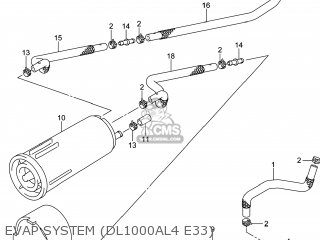 EVAP SYSTEM (DL1000AL4 E33) - DL1000A VSTROM 2014 (L4) USA (E03)