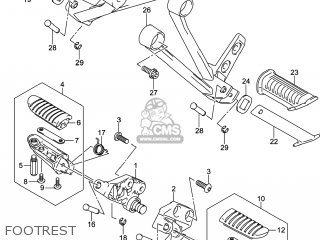 FOOTREST - DL1000A VSTROM 2014 (L4) USA (E03)