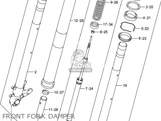 FRONT FORK DAMPER - DL1000A VSTROM 2014 (L4) USA (E03)