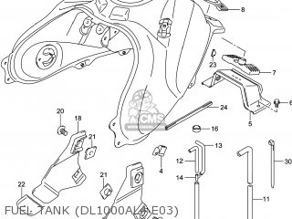 FUEL TANK (DL1000AL4 E03) - DL1000A VSTROM 2014 (L4) USA (E03)