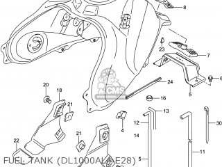 FUEL TANK (DL1000AL4 E28) - DL1000A VSTROM 2014 (L4) USA (E03)